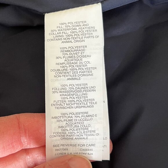 J. Crew Excursion Puffer Down Vest in Buffalo Check| Size XS - Picture 6 of 6